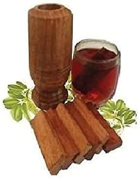 Vijaysar Wood Glass – Natural Wellness in Every Sip